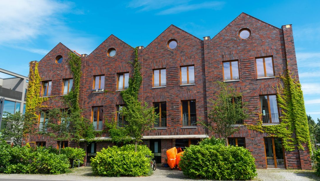 Red brickwall serial houses